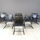 Vintage cirkel chairs by Metaform, 1980s, set of 6