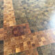 Table basse bois marqueterie design scandinave rolf middel et lindum