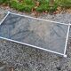 Coffee table from the 70s chrome and smoked glass