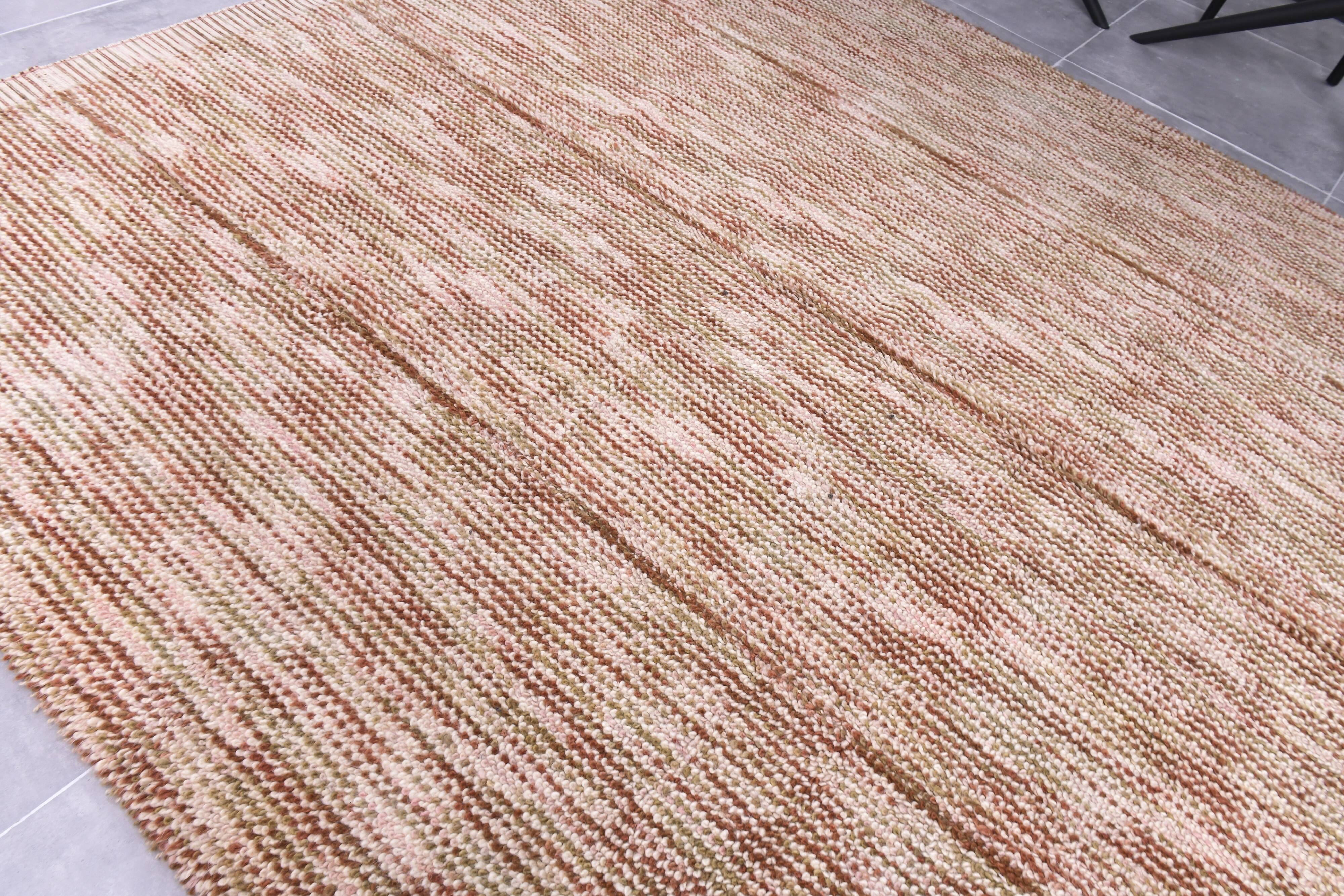 8x10 Terracotta Wool Turkish Vintage Rug, 269x300Cm