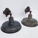 Antique enamelled wall lights