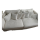 Kinkajou linen sofa, 5-seater