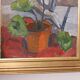 Original Swedish oil on canvas – “Winter Cyclamen” by Majken Bergvin (1922–2012) – 1965 – vintage & framed – 62 × 43 cm
