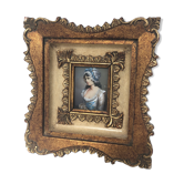Miniature portrait woman, early 20th