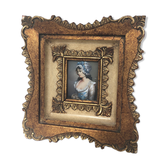Miniature portrait woman, early 20th