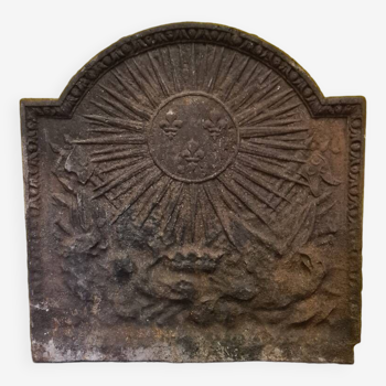 French fireback with bourbon coat of arms, 18th century