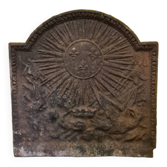 French fireback with bourbon coat of arms, 18th century