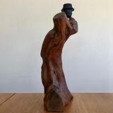 Anthropomorphic wooden lamp foot