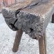 Massive wooden bench