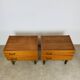 Pair of Scandinavian teak bedside tables, 1960s