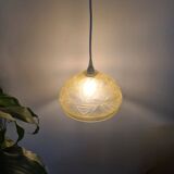 Suspension abat-jour Art Déco jaune clair