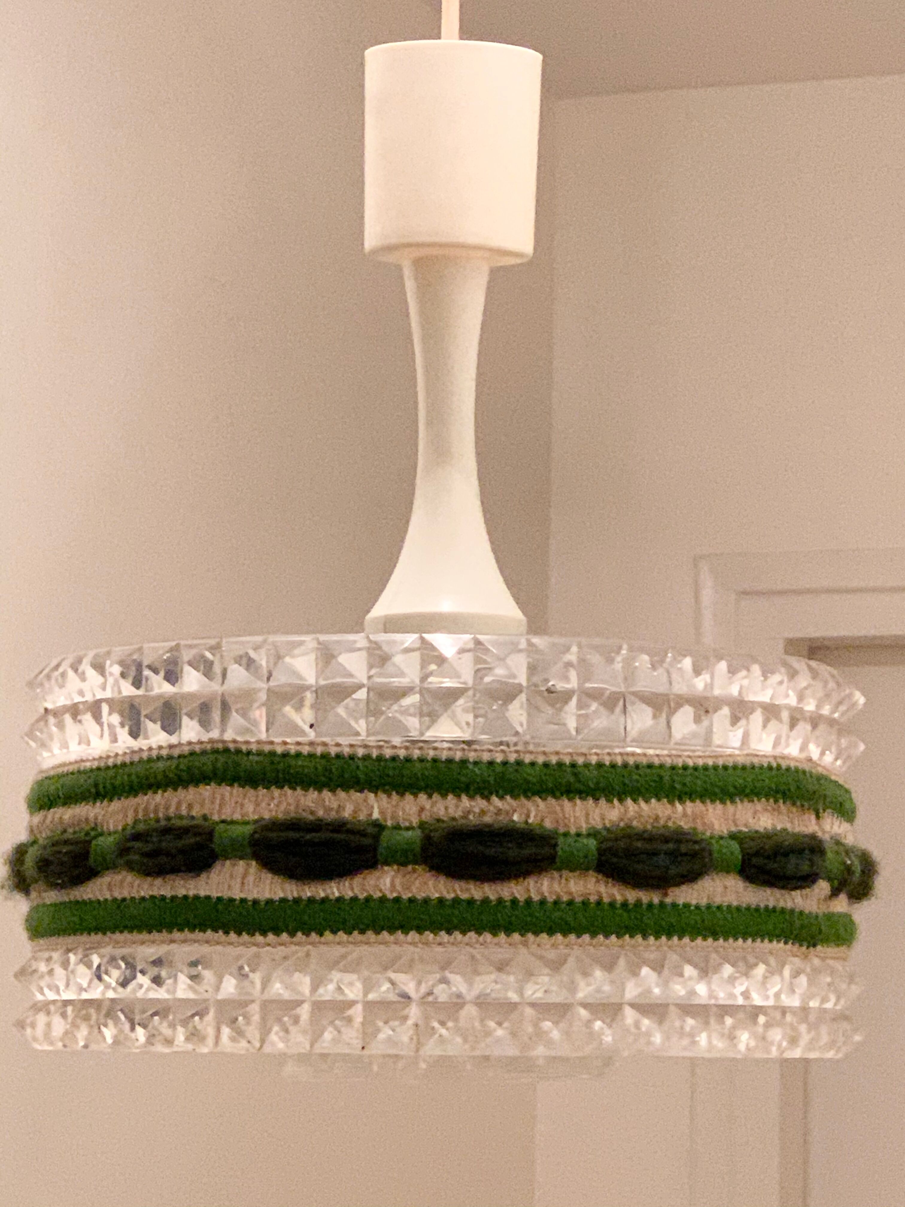 Glass and plexiglass suspension 1970