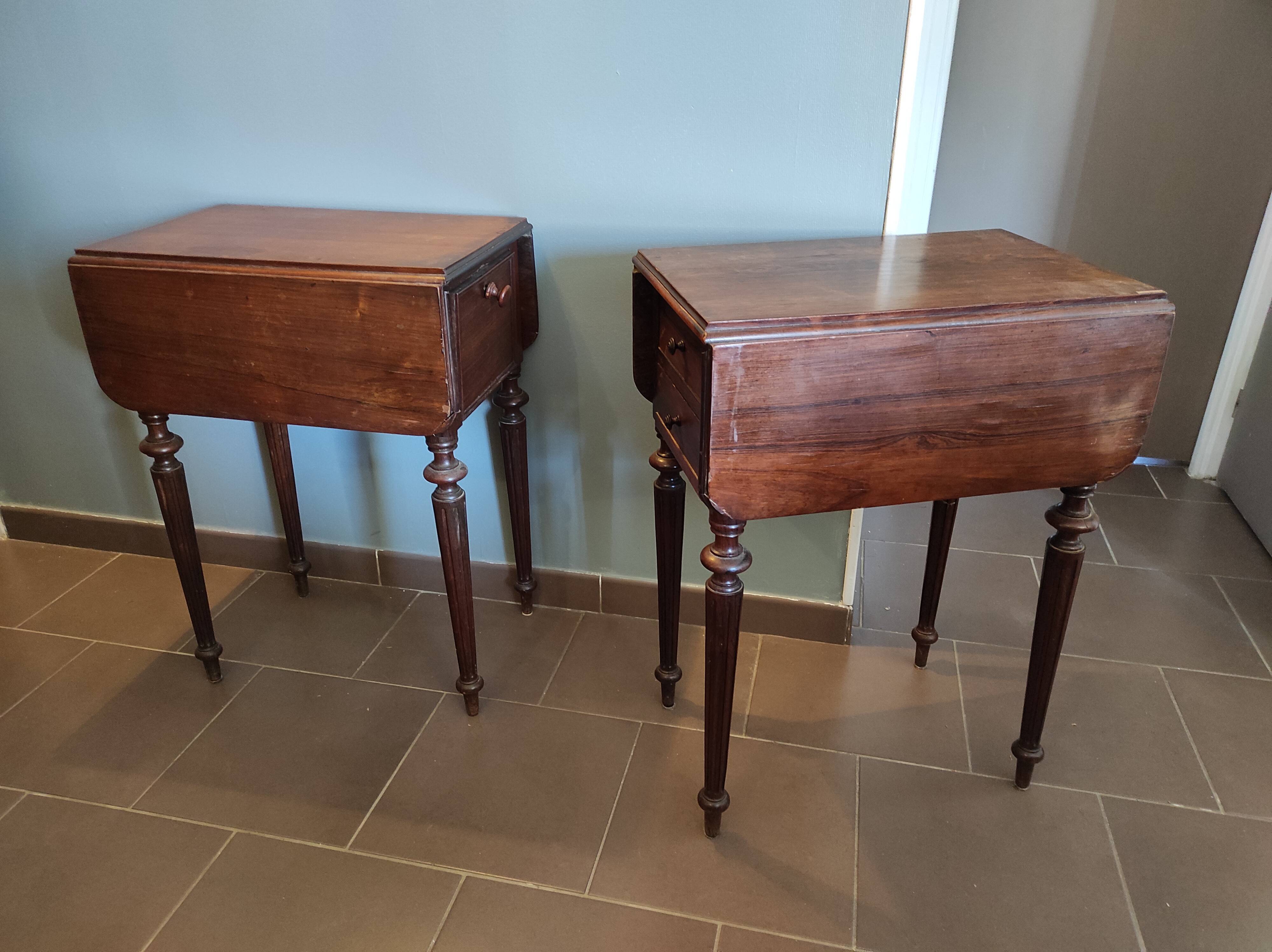 Two bedsides Louis Philippe style