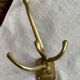 Adjustable nautical coat hook in solid brass