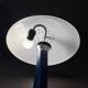 Lampadaire vintage "Paquebot" bleu et chrome - Années 80 (Design Collins)