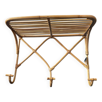 Porte-manteau rotin neuf