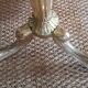 Golden parrot coat rack