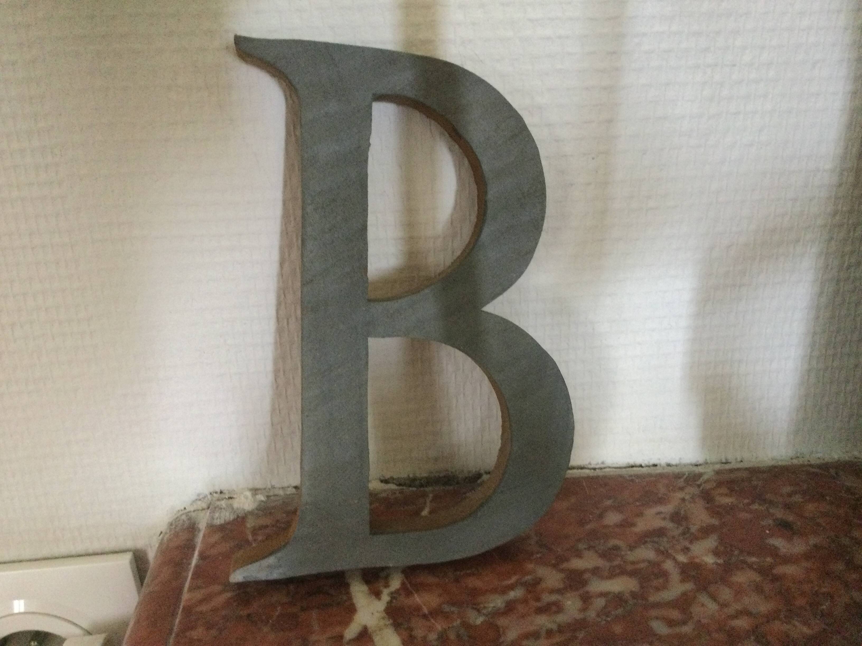 Wooden letter