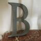 Wooden letter