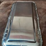 Silver-colored metal tray