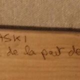 Contemporary painting – Stylized bull – Signed KPMY