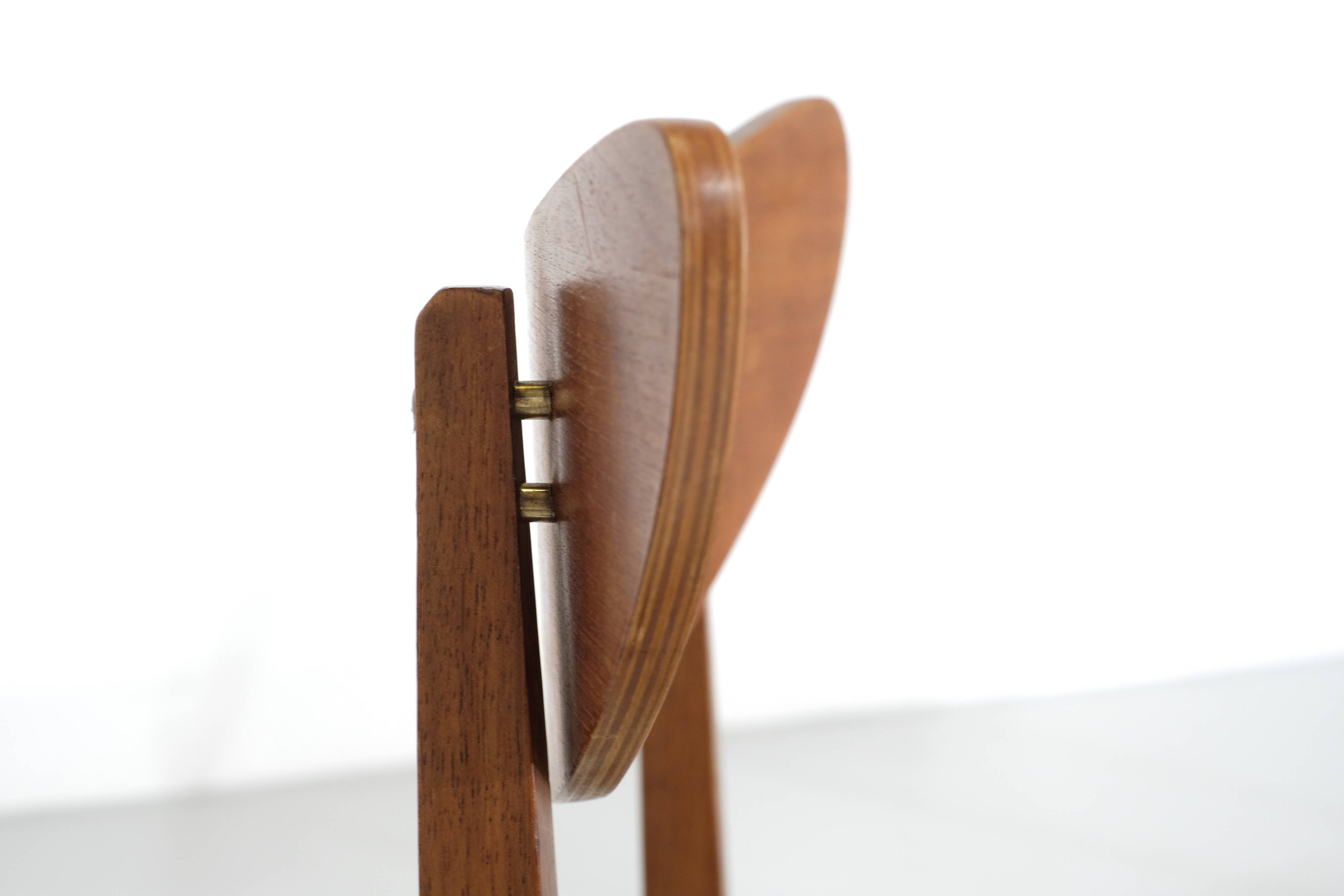 4 chaises en teck, Danemark, 1960