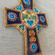 Celtic cross Jc Taburet in Quimper ceramic
