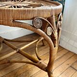 Peacock rattan coffee table