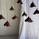 Small suspension in organic teak hat D30 H20