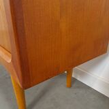 Mid Century Deens teak hoog dressoir