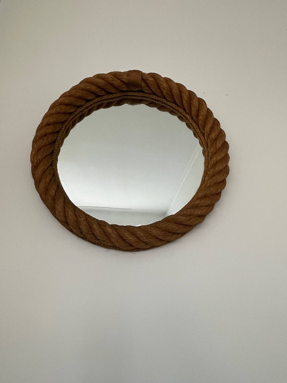 Vintage rope mirror french 1970s