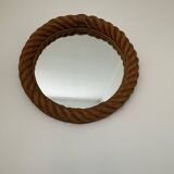 Vintage rope mirror french 1970s