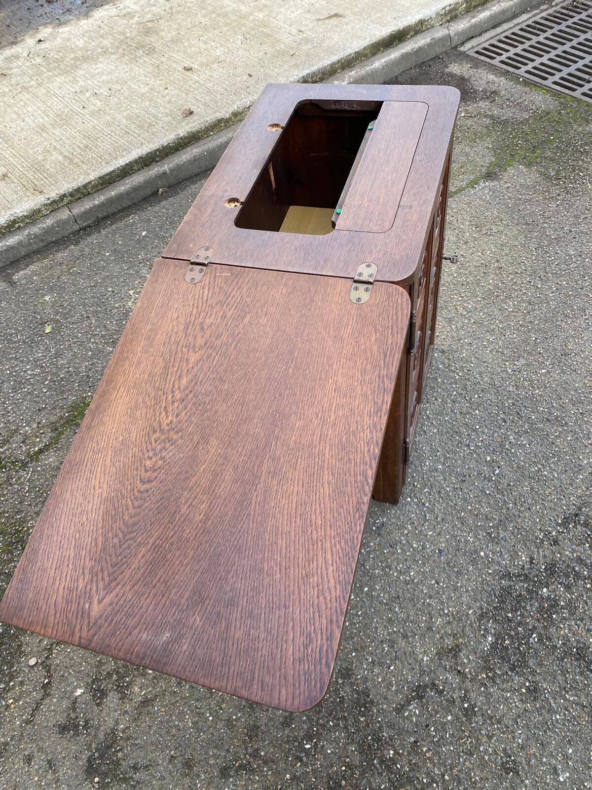 Vintage solid wood commode in Breton style