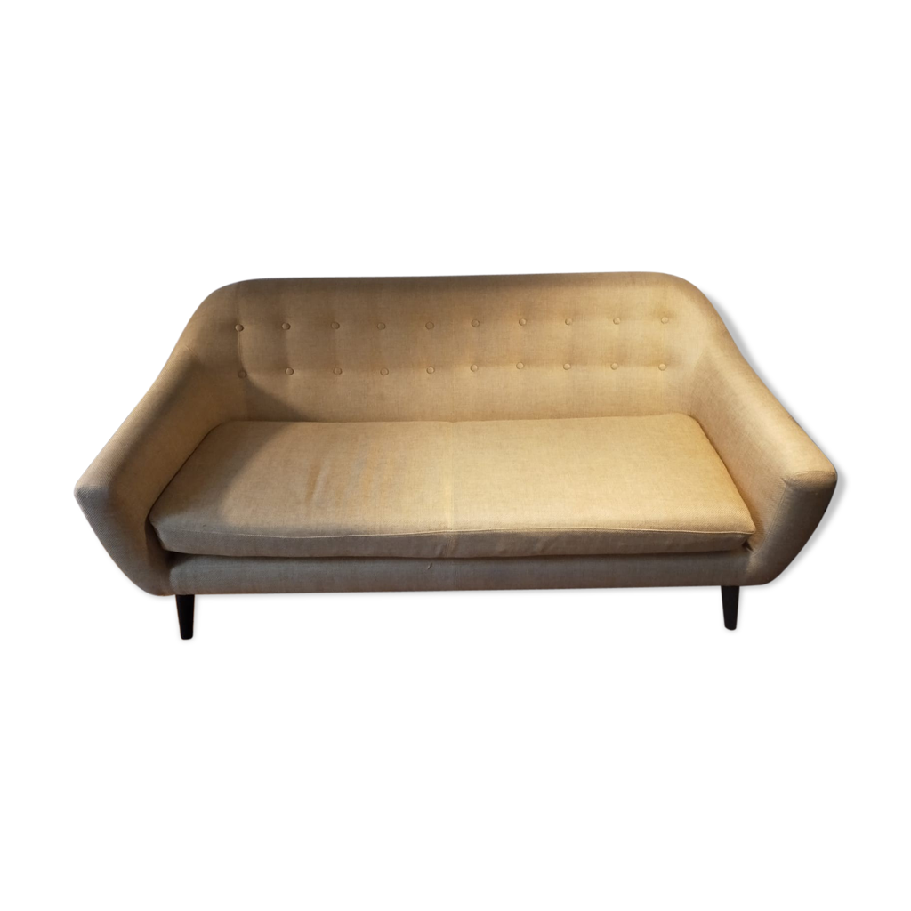 Made yellow 3seater sofa, Ritchie model Selency