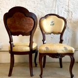 Paire de chaises style Louis XV, XIXe siècle
