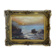 Marine, peinture à l'huile sur toile signée Louis CADIERRA, 60 x 47 cm