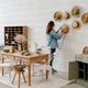 Table / bureau vintage brut
