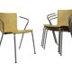 vintage fritz hansen vico magistretti duo fauteuils empilables en bois courbé ensemble de quatre