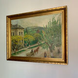 Landscape oil painting, 1944