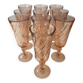 Set 10 flûtes champagne Rosaline