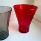 Set of 4 colorful design water glasses 70s
