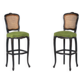 2 Louis XV style bar stools, Belgium