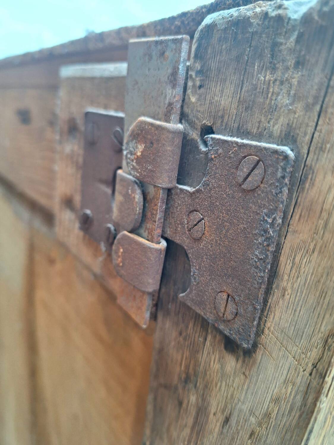 Very large antique wardrobe, vintage dressing furniture.