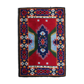 Vintage carpet French Handmade soap 117cm x 174cm 1950s