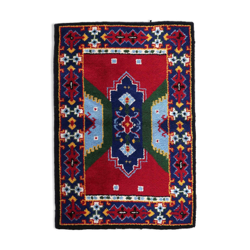 Vintage carpet French Handmade soap 117cm x 174cm 1950s