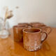 Lot de 5 tasses à café en grès vintage