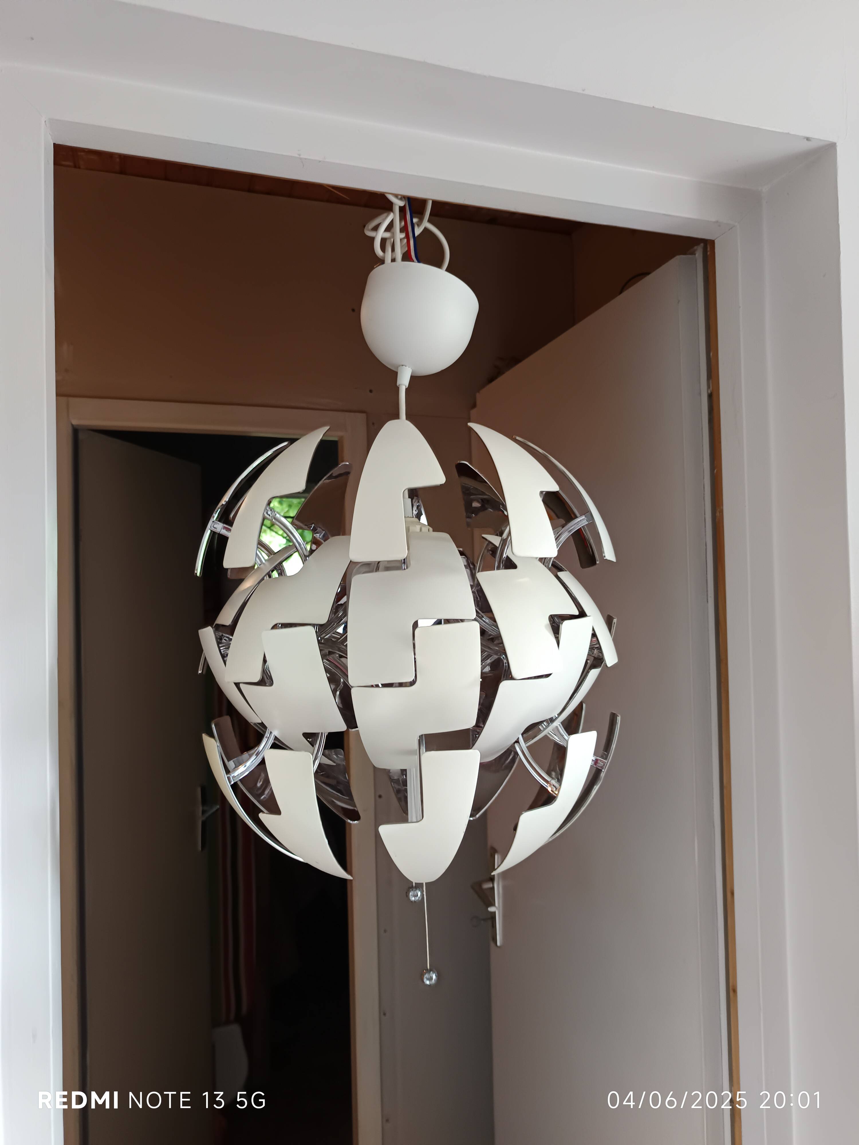 IKEA PS 2014 pendant light in white and silver