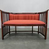 Josef Hoffmann Art Deco Beech Sofa, Vienna Secession, 1920s