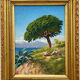 Oil on panel Cannes La Bocca 1909 signed Tom Evans