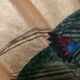 Large vintage hand-painted Japanese fan